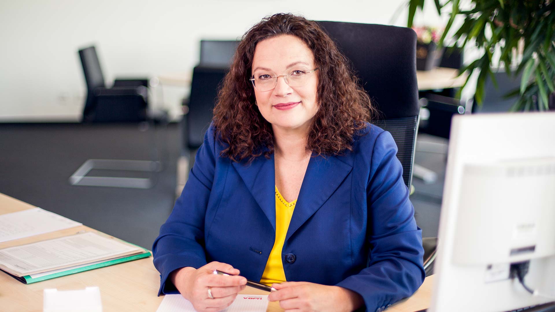 Andrea Nahles (SPD), Vorsitzende des Vorstandes der Bundesagentur für Arbeit. Foto: Bundesanstalt für Arbeit (BA) © Sonja Och