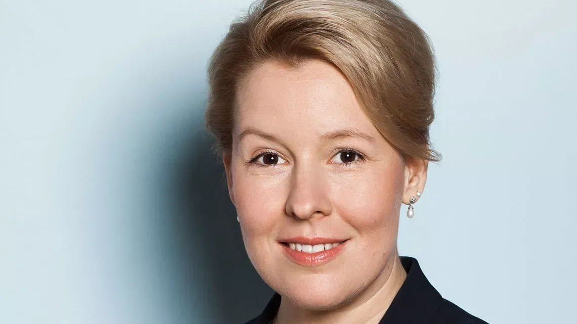 Franziska Giffey, SPD, Bundesministerin für Familie, Senioren, Frauen und Jugend. – Bild: SPD Berlin © Joachim Gern