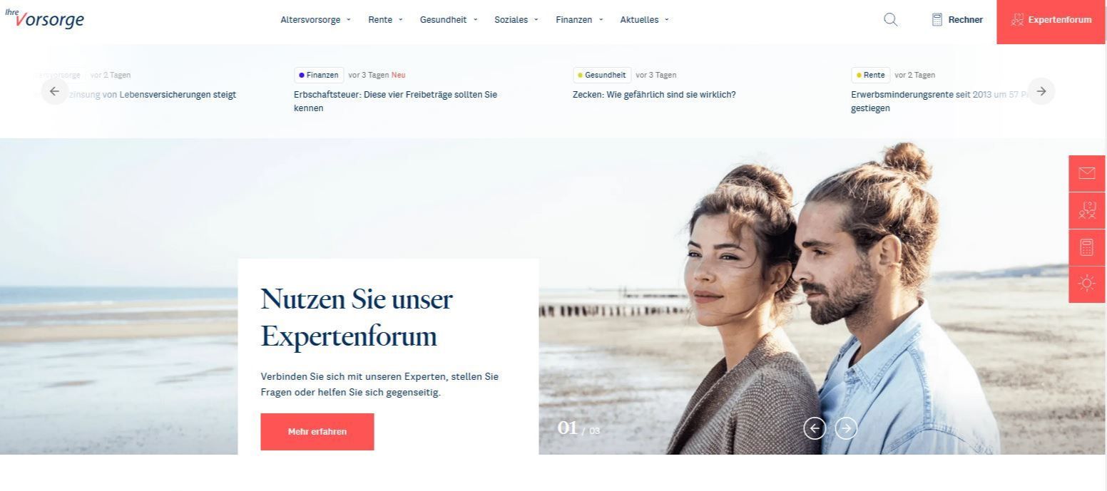 Ihre-vorsorge.de in neuem Look