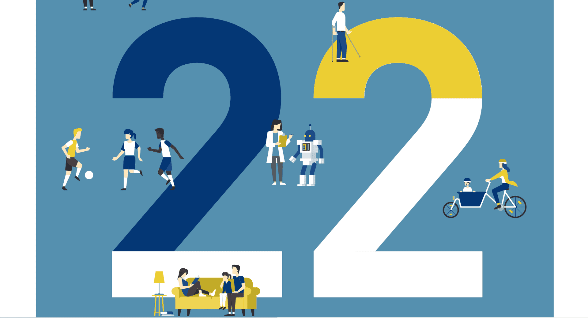Titelblatt des Jahresberichts 2022 der Deutschen Rentenversicherung