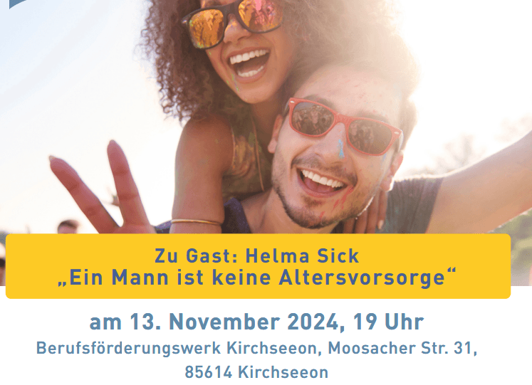 DRV Bayern Süd: Diskussion zur Rente mit Bestsellerautorin Helma Sick DRV Bayern Süd: Diskussion zur Rente mit Bestsellerautorin Helma Sick