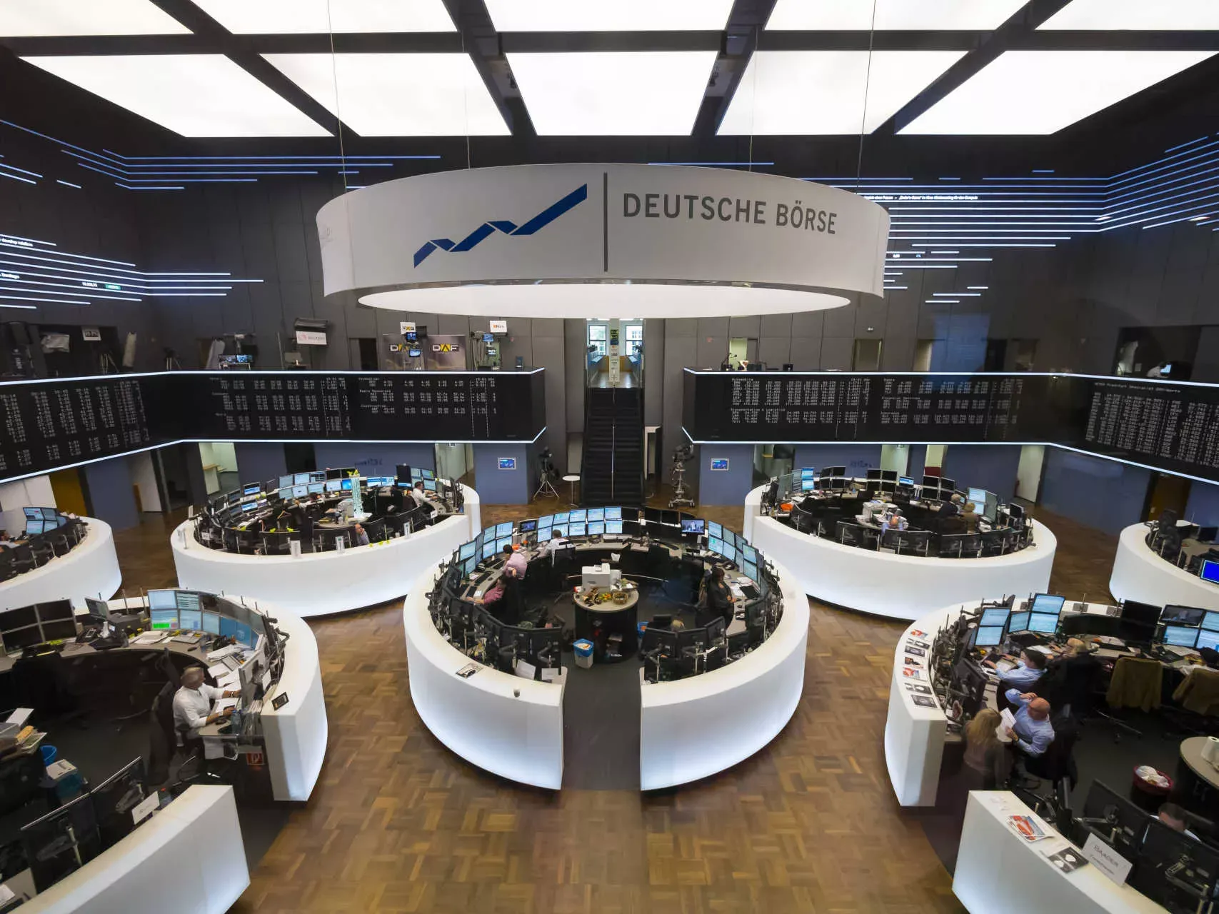 Deutsche Börse Frankfurt, Börsensaal. Bild: IMAGO / Westend61 / imago stock&people Deutsche Börse Frankfurt, Börsensaal. Bild: IMAGO / Westend61 / imago stock&people
