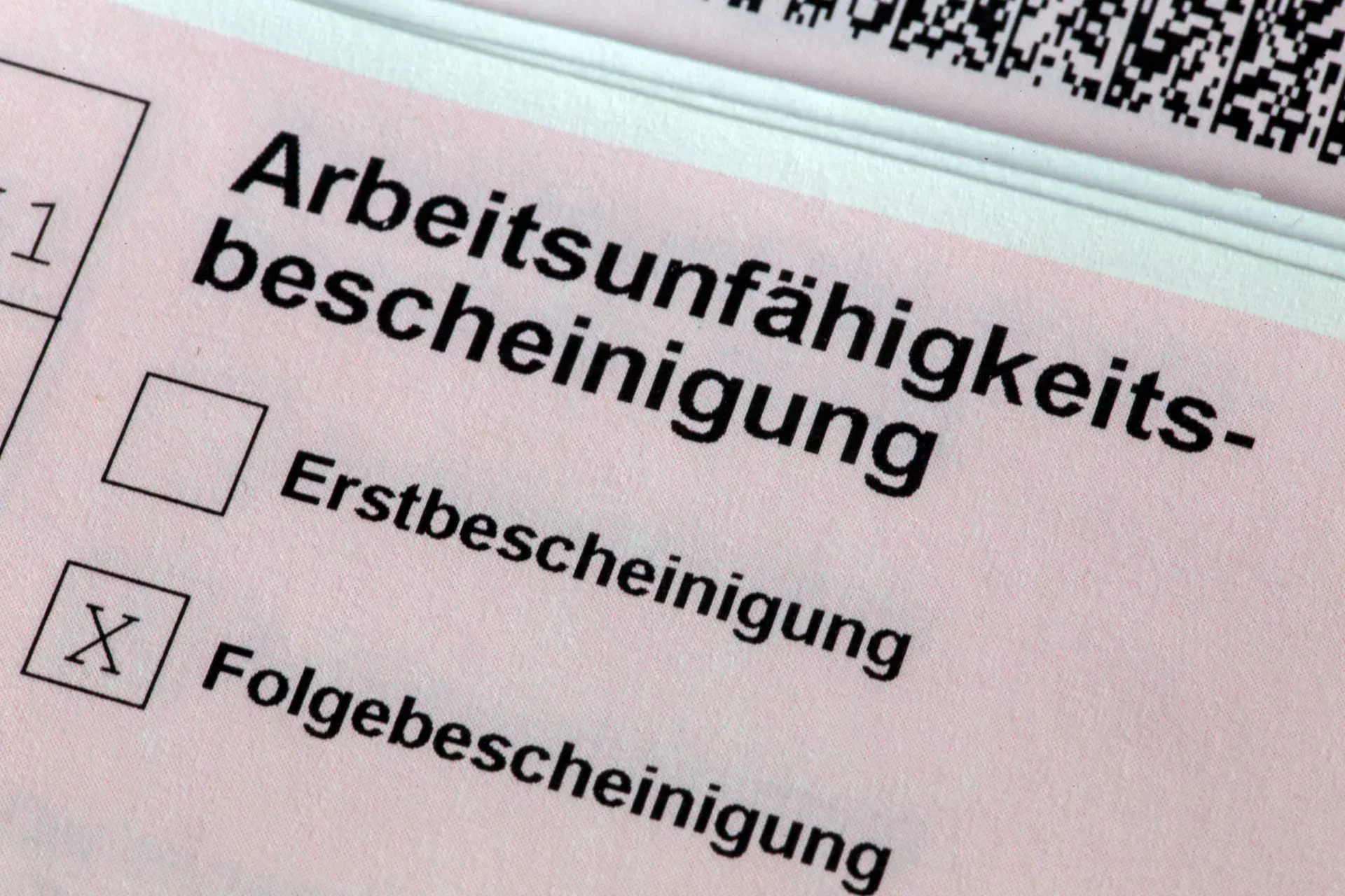 Arbeitsunfähigkeitsbescheinigung, Folgebescheinigung. Bild: IMAGO / U. J. Alexander Arbeitsunfähigkeitsbescheinigung, Folgebescheinigung. Bild: IMAGO / U. J. Alexander
