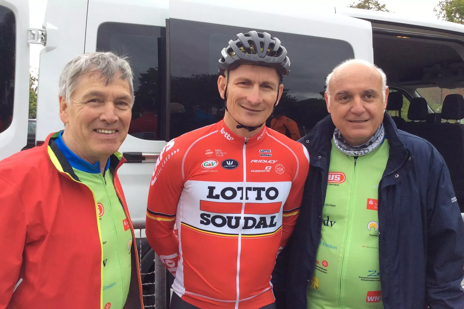 Ludger Peschkes (links), André Greipel (Mitte) und Thomas Keck. Foto: Dr. Michael Krause Ludger Peschkes (links), André Greipel (Mitte) und Thomas Keck. Foto: Dr. Michael Krause